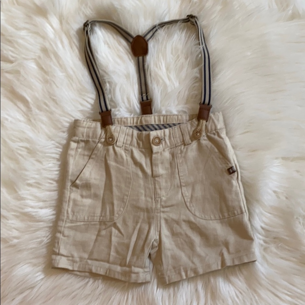 Zara boy short suspenders